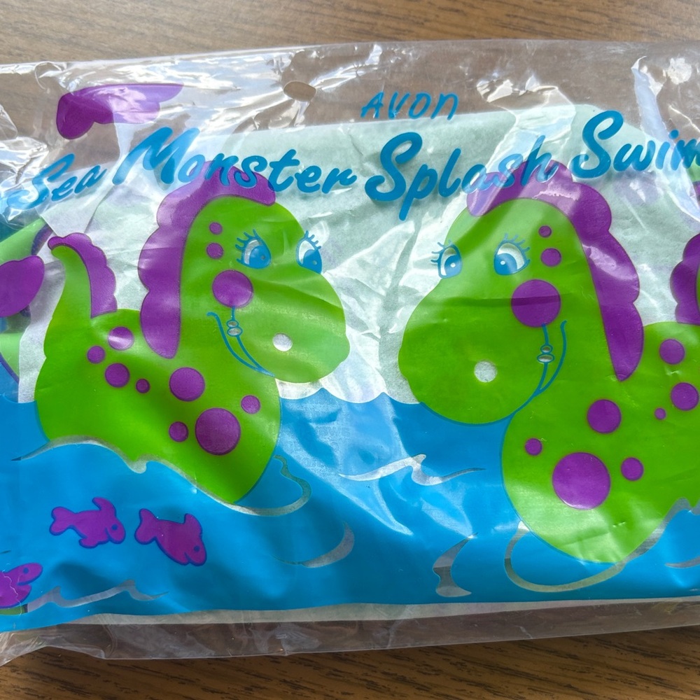 Avon Green and Purple Sea Monster Swimmies